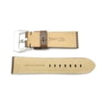 thumbnail image 2 of 24mm Dark Brown Genuine Leather Heavy Padded Sport Watch Strap, 2 of 2