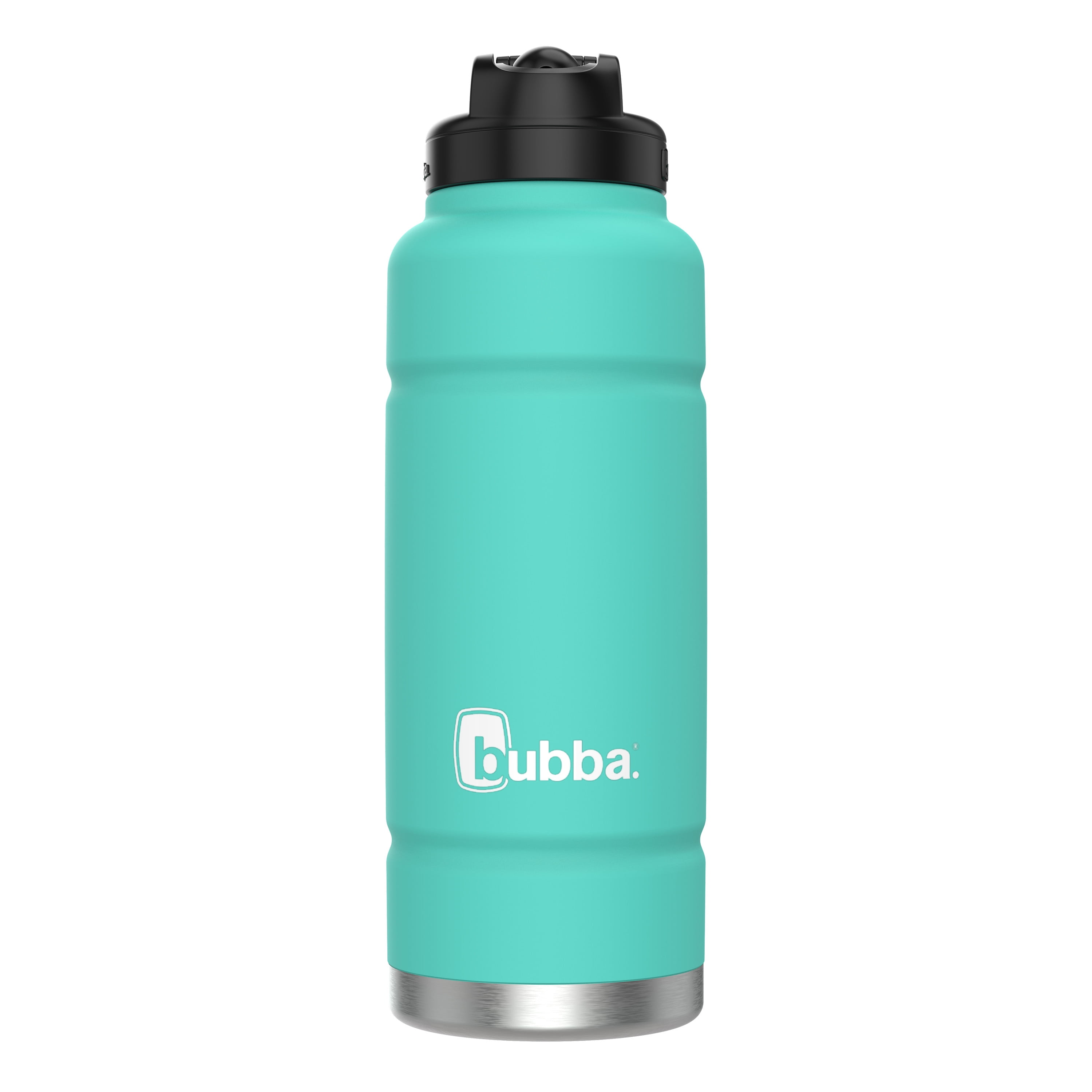 bubba Trailblazer Insulated Stainless Steel Water Bottle with Straw Lidin Teal, 40 oz., Rubberized