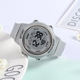 thumbnail image 3 of Resicozy Digital Sports Watch for Womens Mens Waterproof Watch Soft Silicone Strap Wrist Watch Gray One Size, 3 of 4