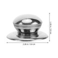 thumbnail image 2 of 2Pcs Kitchen Pot Knob Stainless Steel Replacement Cookware Pot Lid Handle Holding Knob Universal Replacement Anti-scalding Accessories, 2 of 9