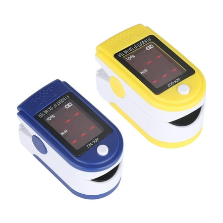 Finger Oximeter - Dilwe 2 Colors Fingertip Pulse Oximeter Blood Oxygen Spo2 Saturation Monitor with Carrying Lanyard, Finger Pulse Oximeter, Blood Oxygen Monitor