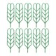 thumbnail image 3 of Soporte para plantas trepadoras de jardín de bricolaje, paquete de 10 estantes de flores de celosía de plástico verde, enrejado apilable de 35,5x10,5 cm para tomates y vides, soporte para plantas, 3 of 8