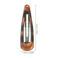 thumbnail image 2 of Soimiss 10PCS Small Hair Clips for Thin Hair Tortoise Shell Shape Coffee Plastic Hold for Everyday Life, 2 of 7