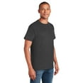 thumbnail image 4 of Gildan Short Sleeve T-Shirt for Men - L Size | 100 Heavy Cotton Crew Neck Tee, Charcoal, 5.3 oz, 4 of 6