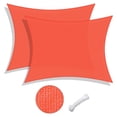 thumbnail image 3 of Yescom 2 Pack 16x12 Ft 97% UV Block Rectangle HDPE Sun Shade Sail Heavy Duty Canopy, 3 of 12