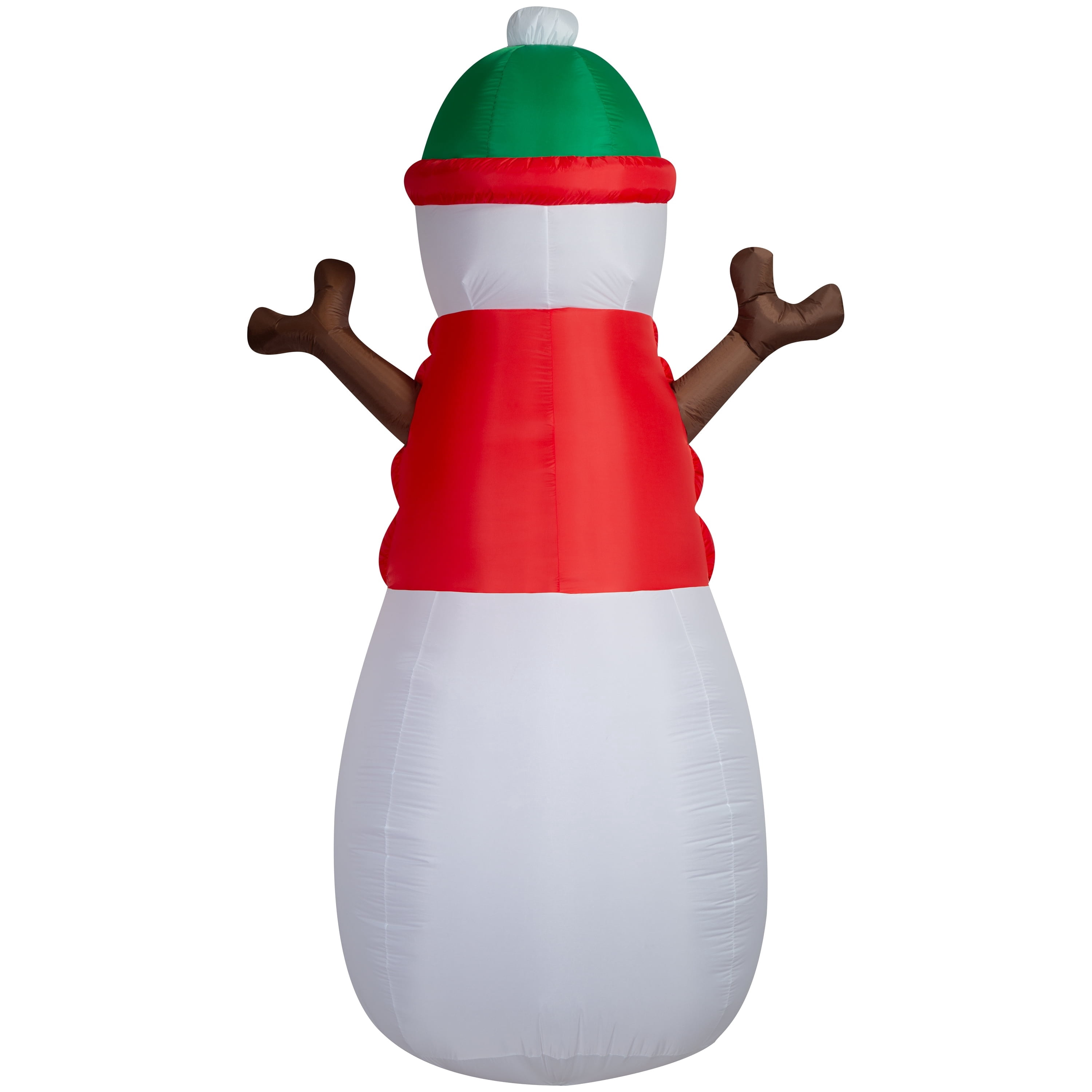 Multicolor Snowman Christmas Airblown Yard Inflatable, 10', by Holiday Time
