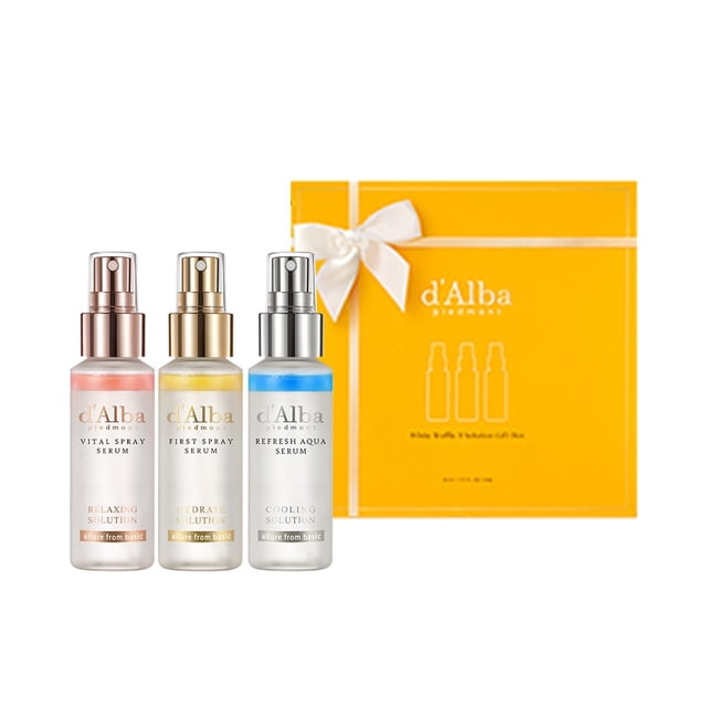 Set de regalo Spray Serum d'Alba Official White Truffle de 52 ml x 3