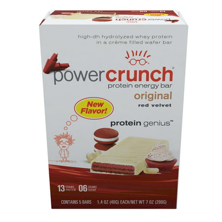 Power Crunch Protein Energy Bar, Red Velvet, 13g Protein, 5