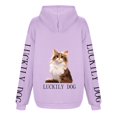 thumbnail image 5 of WEAIXIMIUNG Sweatshirts Graphiques pour Femmes Logo Populaire Manches Lettres à Capuche, 5 of 5