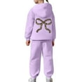 thumbnail image 6 of RUTAYY Children Girls Outfit Sets Long Sleeve Personality Print Hoodie and Pants 2 Piece with Pocket Tracksuit Soft Comfortable Daily Wear Chic Holiday Sets, 6 of 7