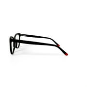 Walmart Womens MV021 Karen Cat Eye Prescription Eyeglasses with Case, Black