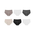thumbnail image 3 of Hanes Just My Size Women's Microfiber Stretch Brief Underwear, 6-Pack (Plus ) Assorted 13, 3 of 3