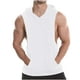thumbnail image 1 of pstuiky Camiseta sin mangas para hombre, Camiseta deportiva con capucha y alta elasticidad para hombre, ropa deportiva sin mangas Chaleco de hombre m, 1 of 6