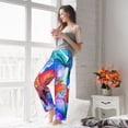 thumbnail image 6 of Picia Bright Flowers Womens Soft Woven Cotton Elastic Waistband Sleep Pajama Pant Lounge Sleep Pant With Pockets And Drawstring-Small, 6 of 9