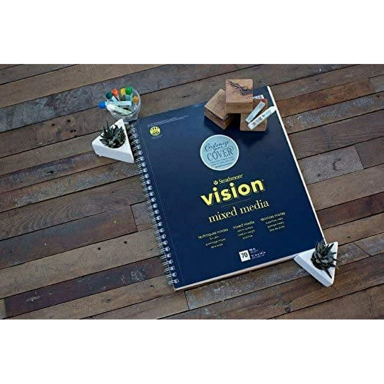 Strathmore Vision Mixed Media Pad, 9 x 12 Inches, 98 lb, 70 Sheets