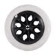 thumbnail image 2 of 10X Rueda de Carrito de Compras Rueda de Espuma de Nucleo de Plastico Negro Blanco, 2 of 5