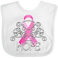 thumbnail image 3 of Inktastic Hope- Pink Ribbon Breast Cancer Awareness Boys or Girls Baby Bib, 3 of 4