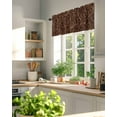 thumbnail image 3 of Valances for Windows Valance Rod Pocket Light Filtering Short Window Treatments Curtains for Kitchen Bathroom Living Room Bedroom, 1 Panel, 42 x 12 Inch, 3 of 7