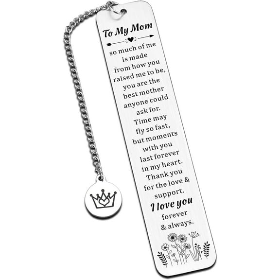 Christmas Stocking Stuffers Bookmark Gifts Ideas for Mom - to My Mommy Birthday Gift I Love You Bookmarks, Mom Gifts from Daughter Son, Cute Mother Retirement Birthday Appreciation Gift for Women