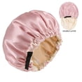 thumbnail image 2 of Silk Bonnet for Sleeping Women, Double Layer Satin Bonnet for Hair Care, Bonnets for Sleeping with Adjustable Elastic for Long, Curly, or Natural Hair Protection, 2 of 3