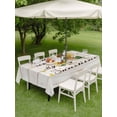 thumbnail image 4 of Outdoor Tablecloths with Umbrella Hole & Zipper, Sunflower 54x80 Inch Tablecloth Rectangle, Vintage Botanical Waterproof Table Cloth, Patio/Pool/Picnic Table Covers, 4 of 8
