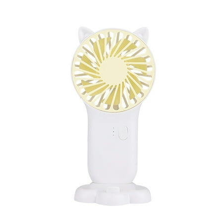 

PRINxy Handheld Fan Portable Small Fan With 3 Speeds USB Rechargeable Hand Fan Personal Fan Battery Operated Suitable For Outdoor Indoor Commuting Office Travel White