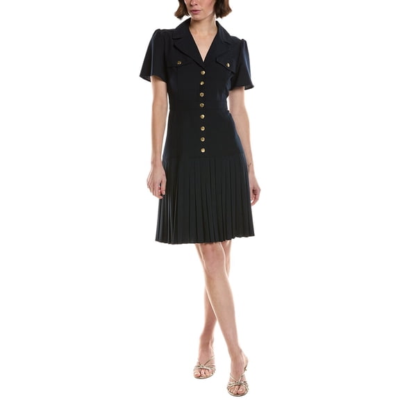 Nanette Nanette Lepore womens Mini Shirtdress, 10, Blue