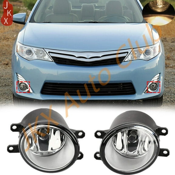 For Toyota Camry 2007-2014 RAV4 2006-2012 2PCS Bumper Halogen Fog Lights Lamps e
