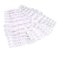 thumbnail image 2 of 240 uñas postizas para dedos del pie, para salón de belleza, cobertura completa, para mujeres, artistas de uñas, color blanco brillante, 2 of 14