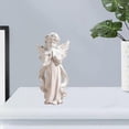 thumbnail image 6 of Resin Praying Girl Figurine Garden Statue Carving - Height 15cm, 6 of 6
