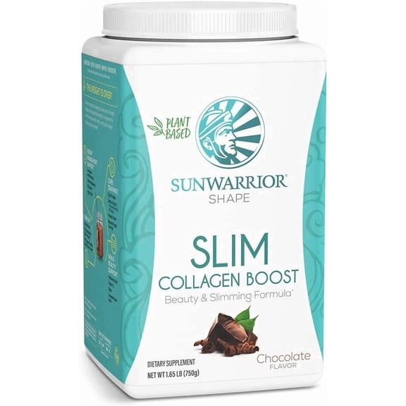 Sunwarrior Plant-Based Collagen , Protein Powder , Chocolate, Supplement (750g)