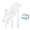 50, variant on Bulk Heavy Weight Cutlery Individually Wrapped White Plastic Cutlery Knife, Spoon, Fork Pack with Napkin and Salt and Pepper Packets - Extra Strong & Resistant