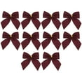 thumbnail image 1 of 10 unidades de lazos navideños de varios estilos, lazos de tela, guirnaldas para árboles de Navidad, accesorios de decoración, decoraciones para fiestas., 1 of 8