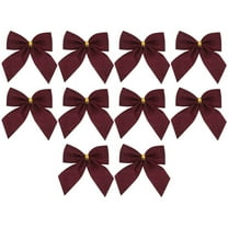 10 Pcs Fabric Christmas Bows, Various Styles, Lightweight Durable, For Christmas Tree Garland Table Wreath Decorations