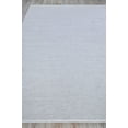 thumbnail image 2 of Exquisite Rugs Bintan Indoor/Outdoor Handmade Flatweave P.E.T. Yarn Ivory/Gray Area Rug, 2 of 3