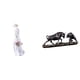 thumbnail image 1 of Estatua Decorativa Figura de Chica Moderna Escultura Animal Adorno Nórdico para Escritorio Estatua Toro y Oso Adecuada para Dormitorio Entrada Oficina Estantería, 1 of 8