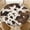 Cow Print, variant on ARTSLION Elastic Tablecloth For Round Tables, Waterproof Tablecover For Up To 48in Round Table, Dining Tablecover For Indoor And Outdoor, Holiday, Mushroom Forest