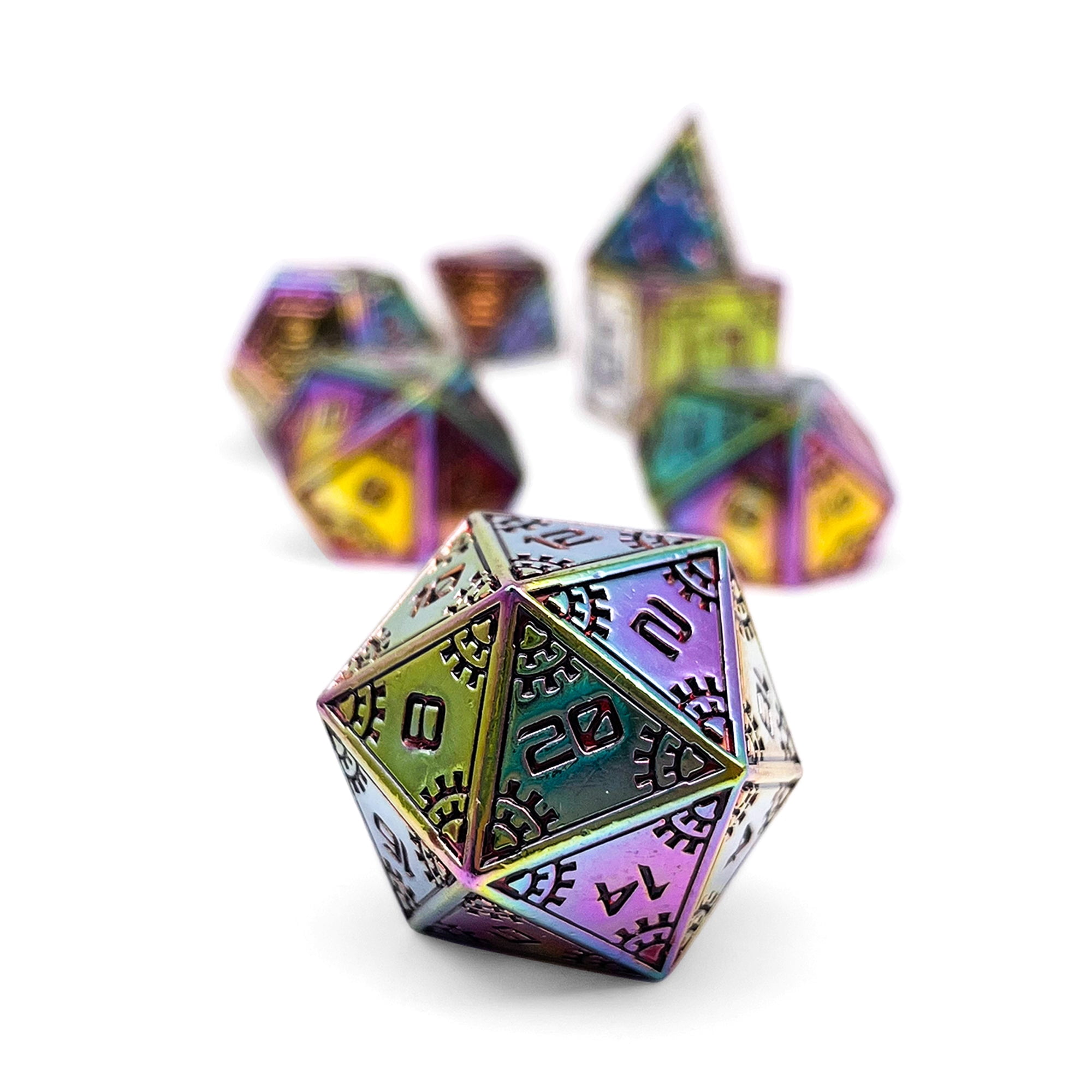 DnD Dice | Super Nova - Space Dice 7 Piece RPG Set | Norse Foundry