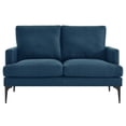thumbnail image 4 of Modway Evermore Upholstered Fabric Loveseat in Azure, 4 of 8
