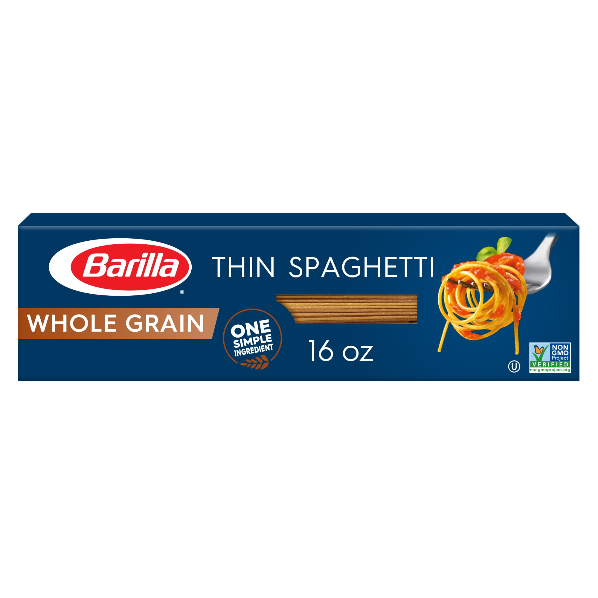 5 Pack Barilla® Whole Grain Pasta Thin Spaghetti 16 Oz