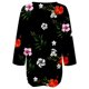 thumbnail image 2 of Gibobby Playera Manga Corta para Mujer Top manga corta con cuello en V y manga 3/4 con estampado floral para mujer(Negro,M), 2 of 5
