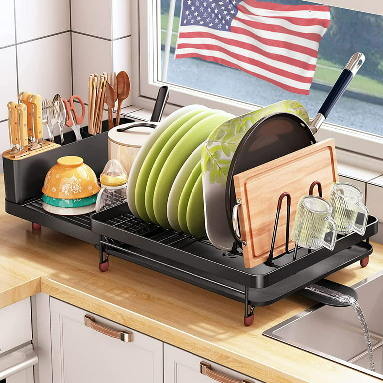 Large Kitchen Dish Rack Stainless Steel Dish Drying Rack Over The