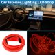 thumbnail image 3 of Cuerda de luz LED EL de 4m Unique Bargains, tira de luz brillante para iluminación interior de automóviles, luz de neón flexible para decoración de automóviles, encendedor de cigarrillos (12v) roja, 3 of 7