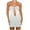 White, variant on IROINNID Women's Sheath Dress Summer Chest Wrap Hollow Out Backless Slim Fit Buttock Dress Solid Color Elastic Waist Dress