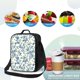 thumbnail image 4 of Disketp Vintage Blue Floral Bolsa Térmica Estampada para Almuerzo, Lonchera para Hombres y Mujeres Adultos, 4 of 7