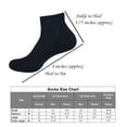 thumbnail image 2 of MANARC Men Women Cotton Ankle Socks Soft Comfortable Durable Breathable Reinforced Double Layer Cushioned Anti Slip Off with Ribbed Instep for A Firm Grip 6 Pack Black., 2 of 5