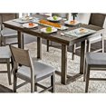 thumbnail image 6 of Miekor Furniture Contemporary Gray 1pc Counter Height Dining Table Solid wood Center Support Beam Table Dining Room Furniture 23652, 6 of 7