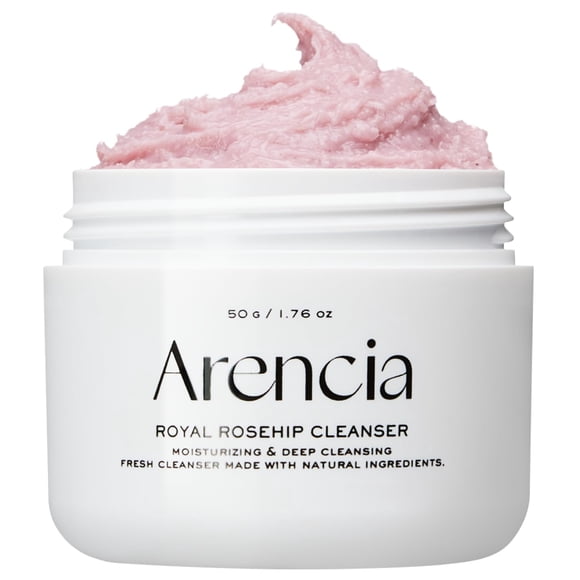 Limpiador facial y exfoliante diario Arencia, rosa mochi, arroz y mochi
