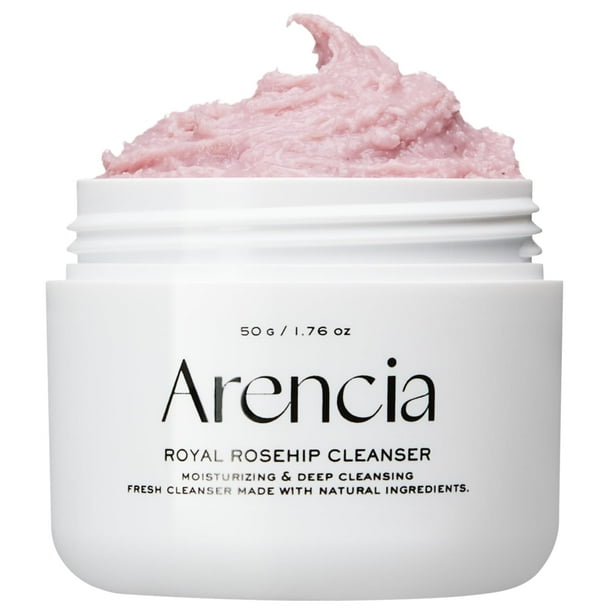 Limpiador facial y exfoliante diario Arencia, rosa mochi, arroz y mochi