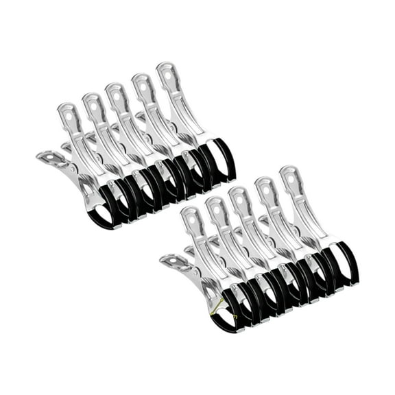 10Pcs Stainless Steel Hanger Spring Clamps Large Pool Covers Clamps Heavy Duty Swimming Pools Windproof Clip Enduring